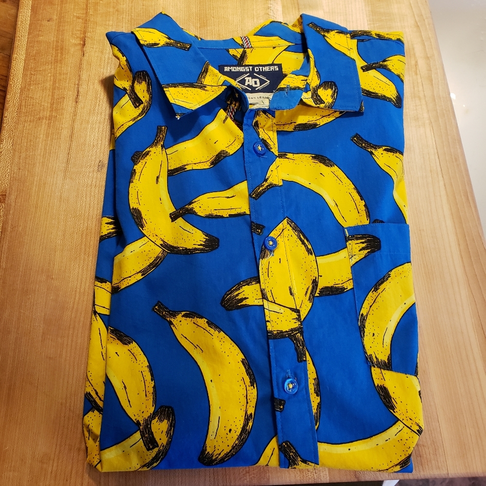 Banana patterned button up